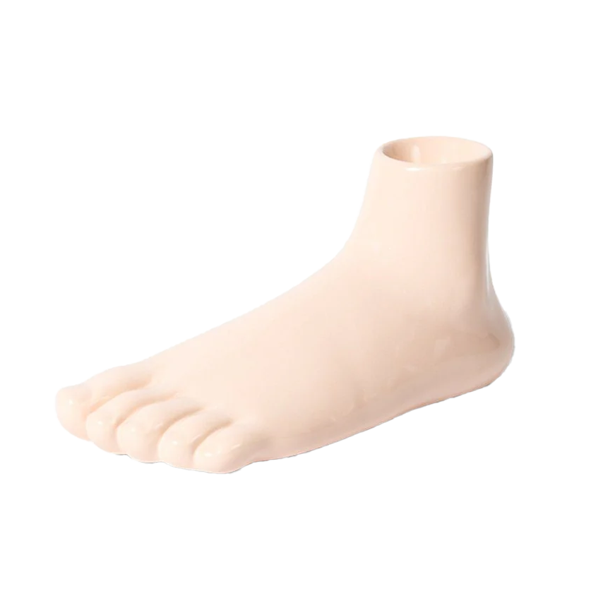 Curious Foot-Shaped Pedestal x David Shrigley