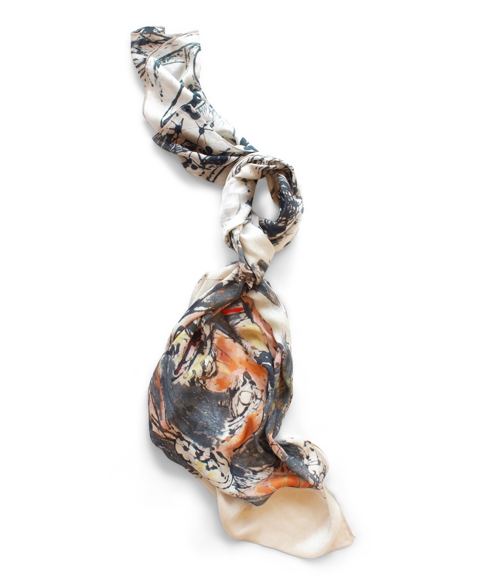 Jackson Pollock Silk Scarf