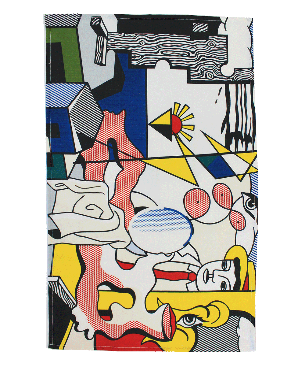 Figures with Sunset Tea Towel x Roy Lichtenstein