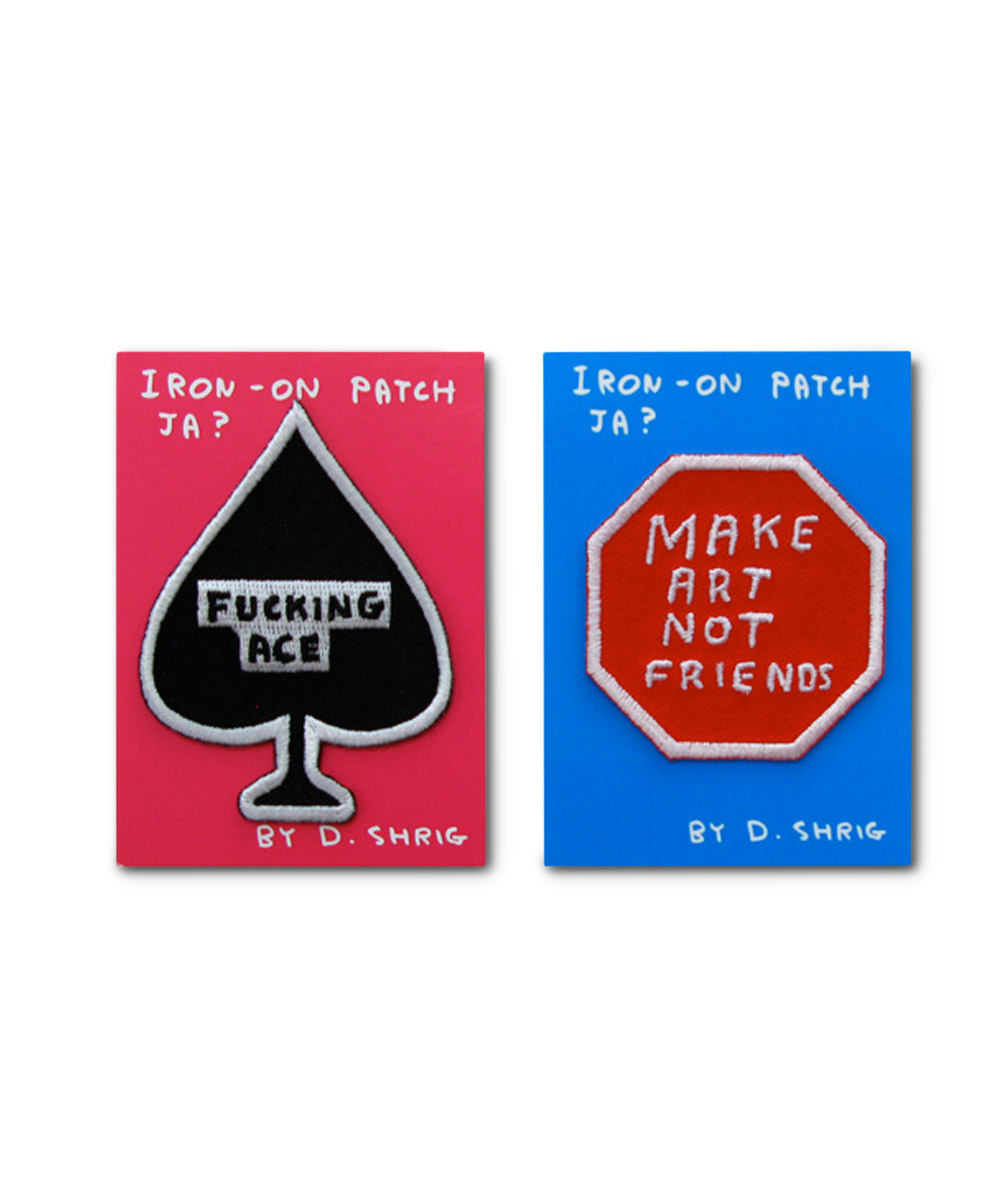 David Shrigley Iron on Patches