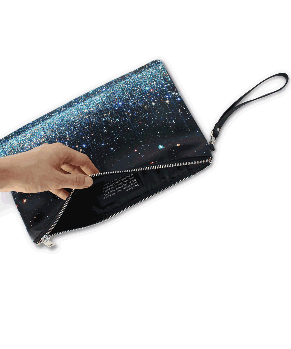 Leather Clutch x Yayoi Kusama