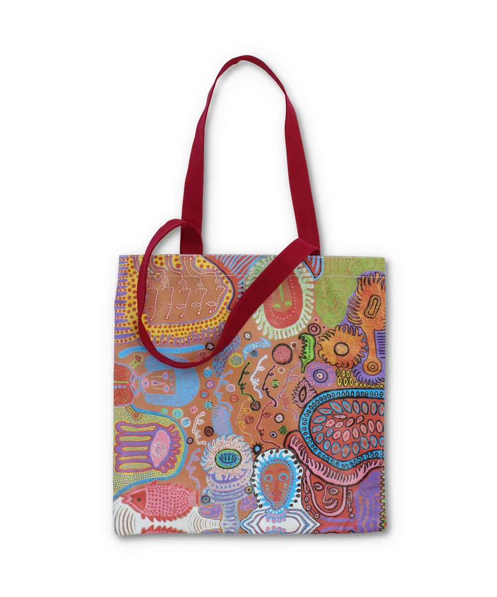 Cotton Tote Bag x Yayoi Kusama