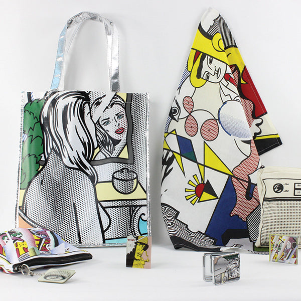 Figures with Sunset Tea Towel x Roy Lichtenstein