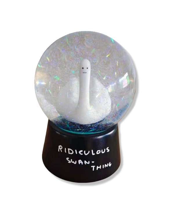 Swan Thing Snow Dome X David Shrigley